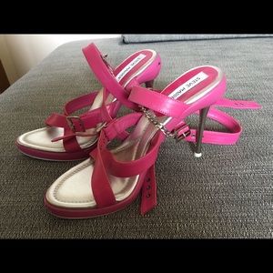 Steve Madden Pink lace up heels
